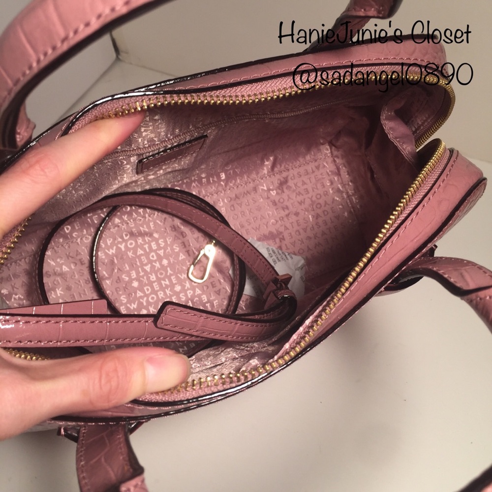 ♨️FINAL SALE♨️KATE SPADE SMALL FELIX RIVERSIDE ST EXOTIC SATCHEL - Picture 5 of 5